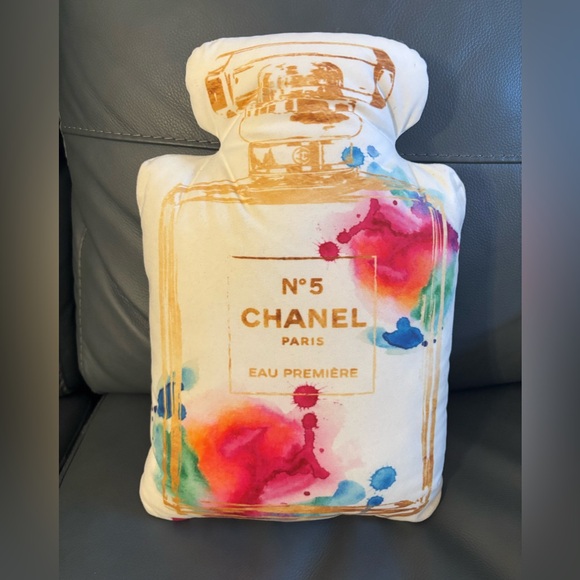 Chanel No. 5 Multicolor Decorative Pillow - Picture 1 of 6